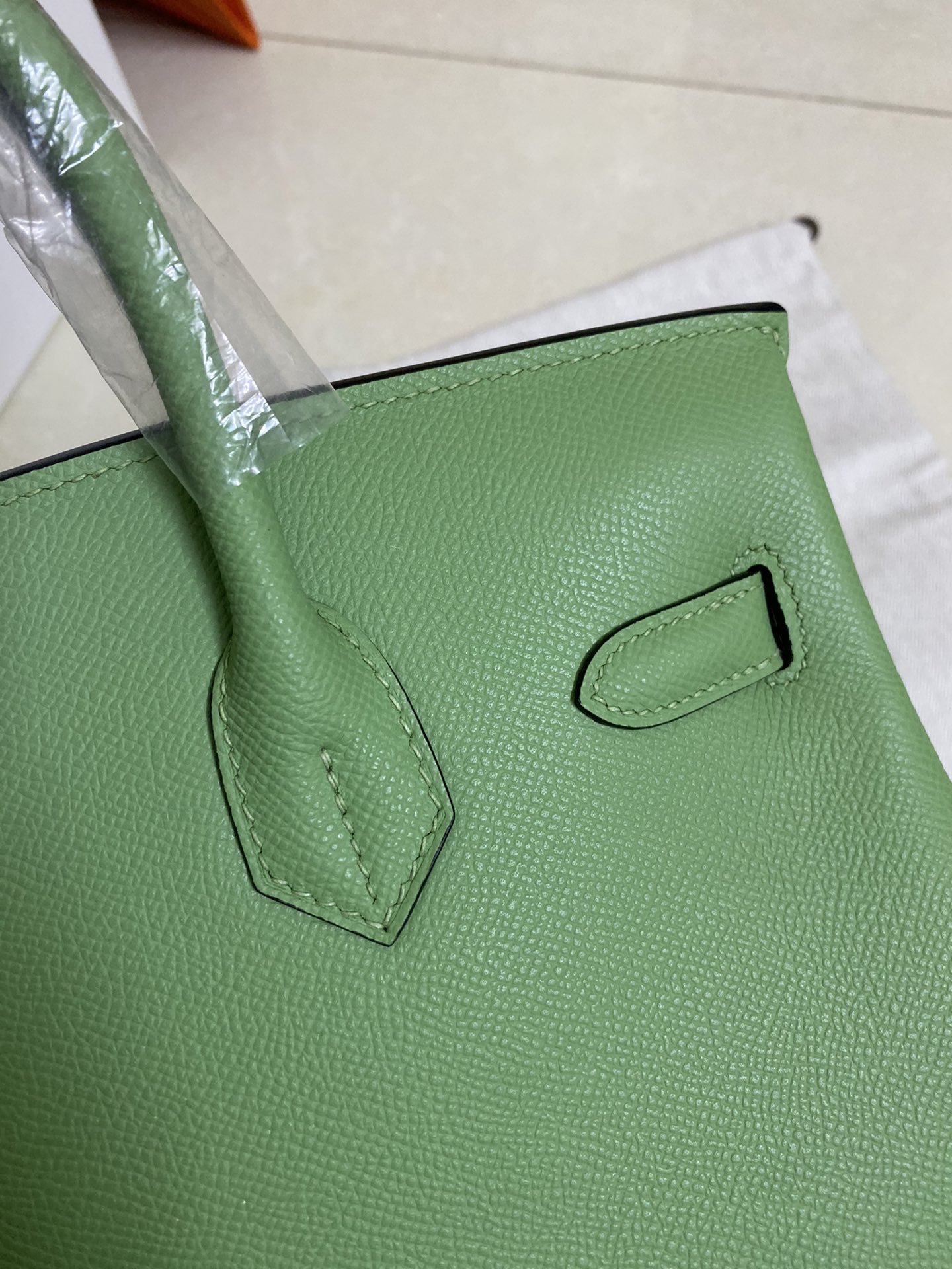 Hermes Birkin 30CM Epsom Leather Handbag Kiwi